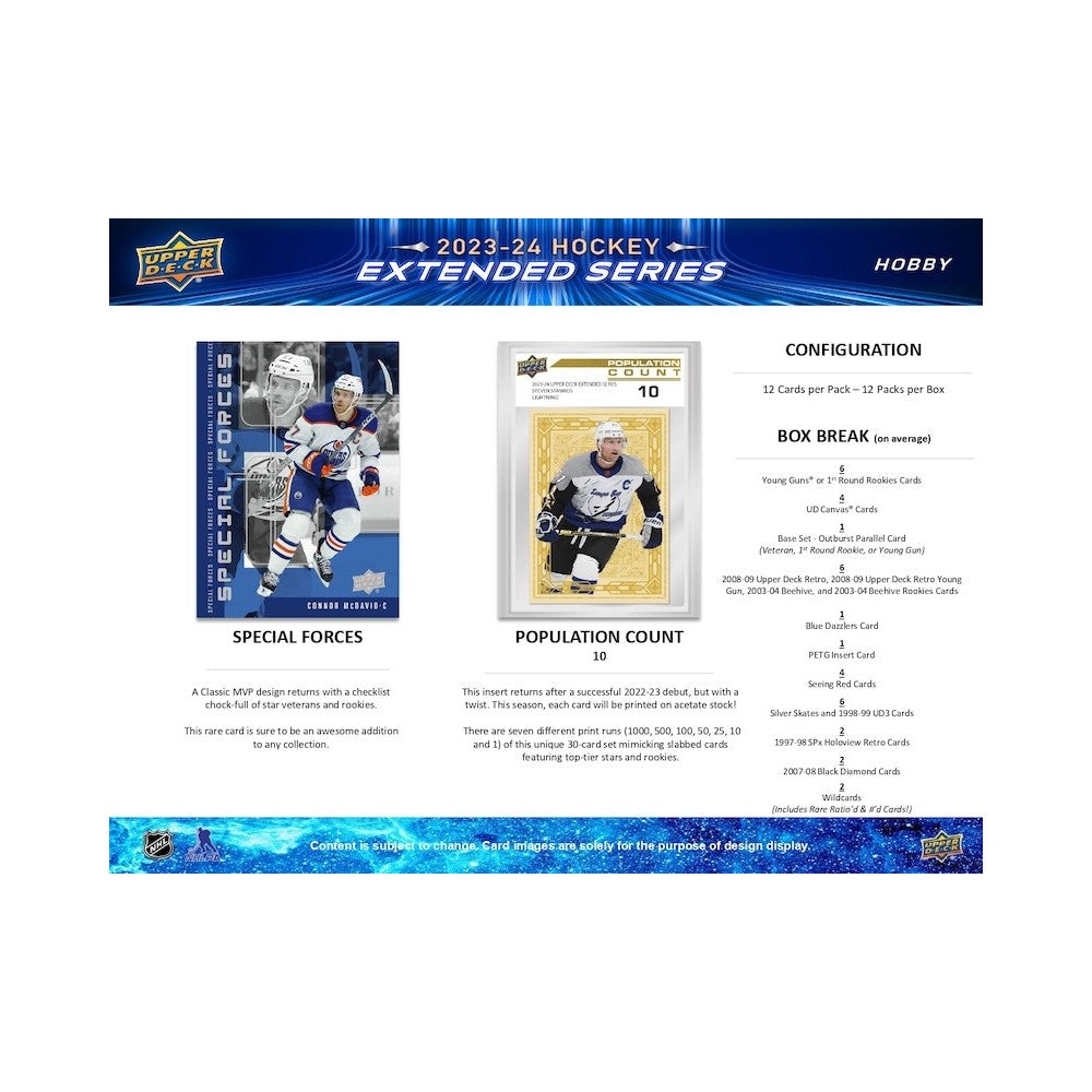 2023-24 Upper Deck Extended Series Hockey Hobby Box