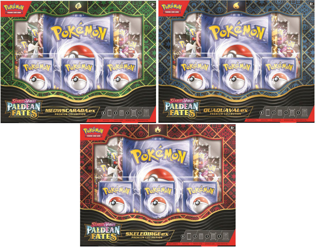 Pokemon Scarlet & Violet Paldean Fates EX Premium Collection Box