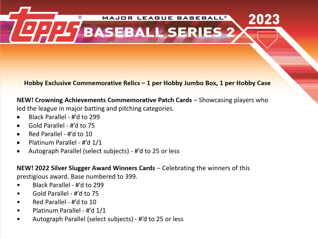 2023 Topps Series 2 Baseball Jumbo Box