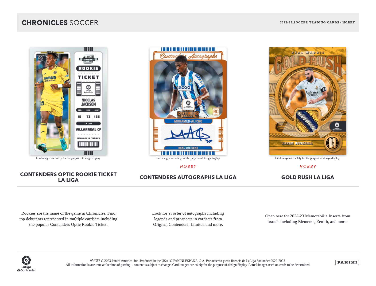 2022-23 Panini Chronicles Soccer Hobby Box