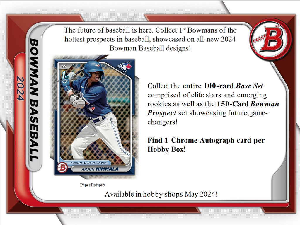 2024 Bowman Baseball Hobby Box